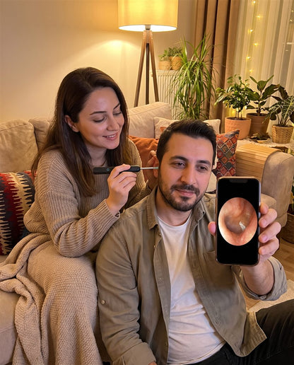 Dolvak Kameralı Kulak Temizleme Cihazı — 1296P HD Wi-Fi